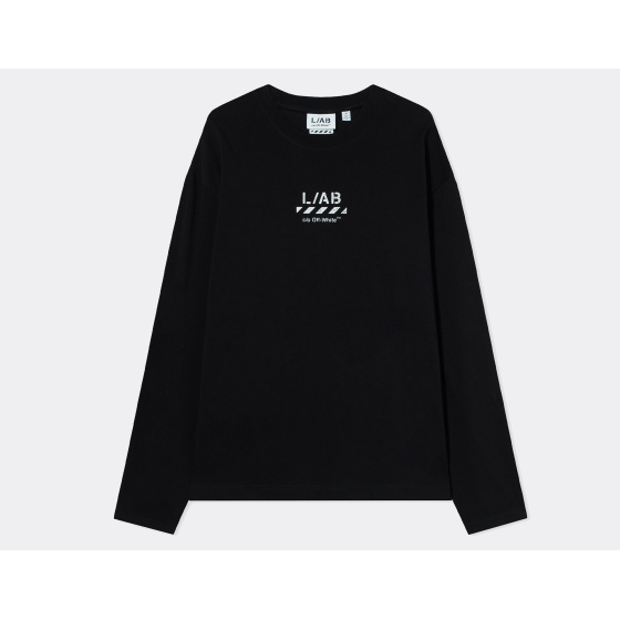 L/AB c/o Off-White Diagonal LS T-Shirt Black