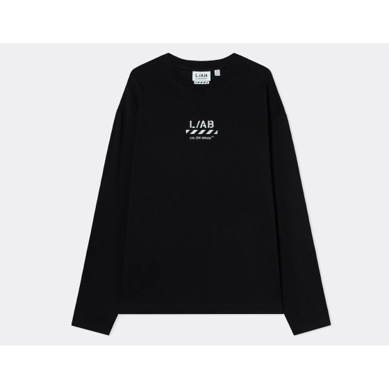 L/AB c/o Off-White Diagonal LS T-Shirt Black