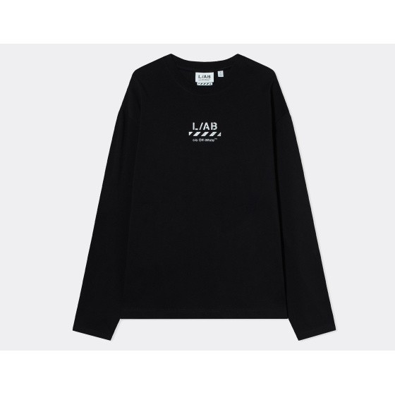 L/AB c/o Off-White Diagonal LS T-Shirt Black