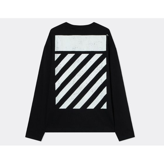 L/AB c/o Off-White Diagonal LS T-Shirt Black
