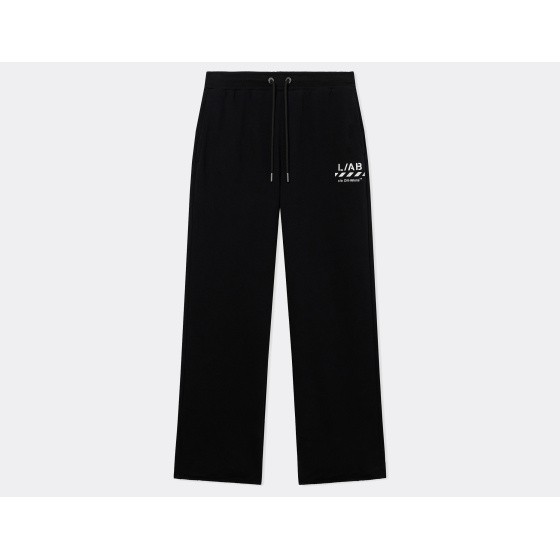 L/AB c/o Off-White Core Diagonal Fleece Sweatpants Black