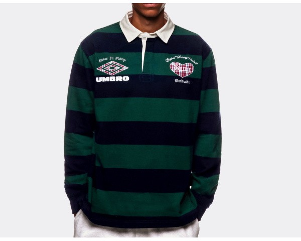 Butter Umbro Victory Rugby Polo Navy Forest
