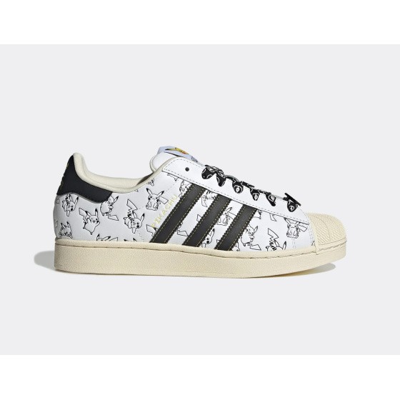 adidas Superstar 2 Pokemon Pikachu White