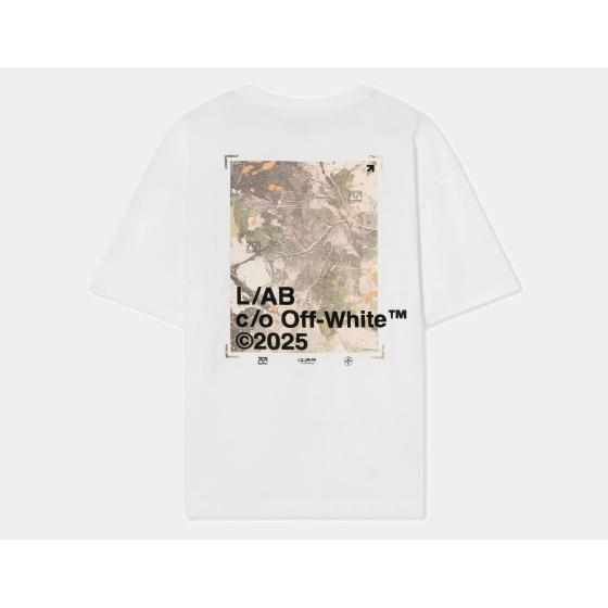 L/AB c/o Off-White Camo T-Shirt White