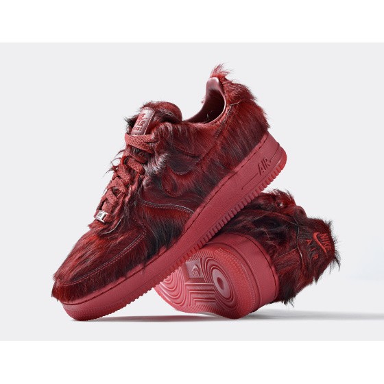 Nike Air Force 1 QS Pony Hair Team Red