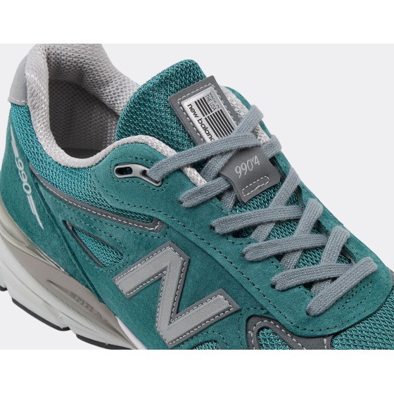 New Balance 990 V4 Vintage Teal Made in USA