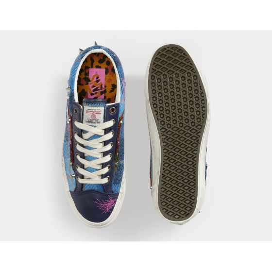 Vans LX Old Skool 36 Harris Tweed Navy