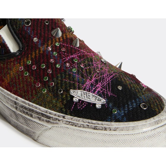 Vans LX Classic Slip-On 98 Harris Tweed Red