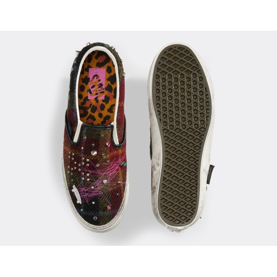 Vans LX Classic Slip-On 98 Harris Tweed Red