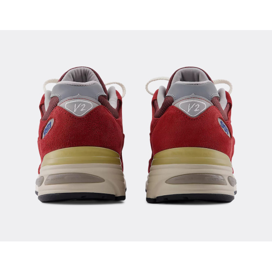 New Balance 991 V2 Vintage Sports Made in UK Karanda Red