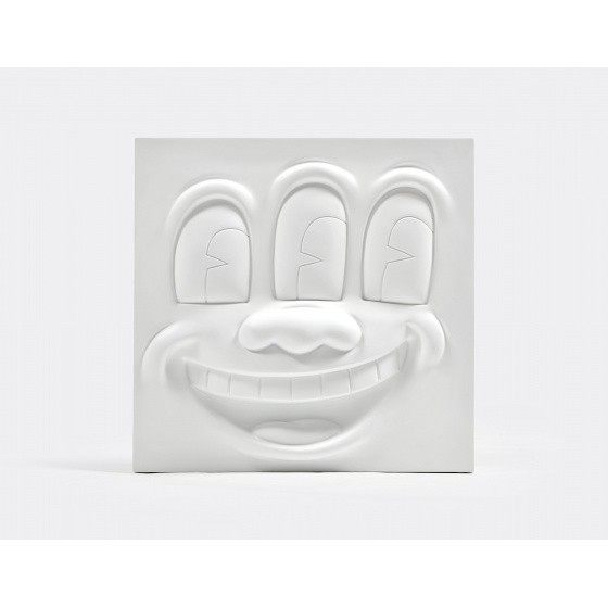 Medicom Toy Keith Haring Statue - Three Eyed Smiling Face