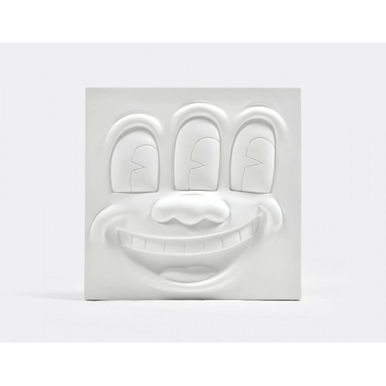 Medicom Toy Keith Haring Statue - Three Eyed Smiling Face