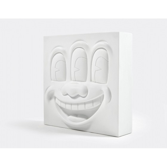 Medicom Toy Keith Haring Statue - Three Eyed Smiling Face
