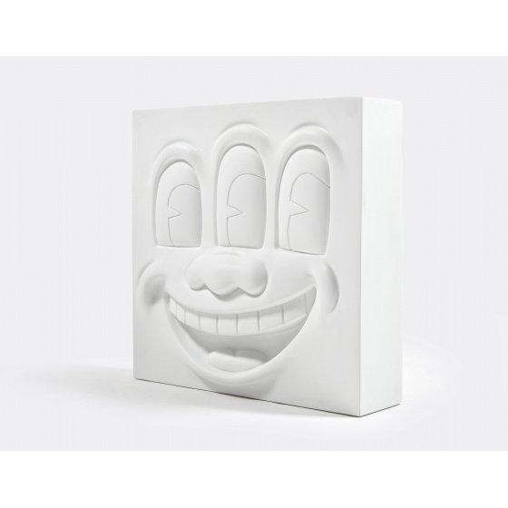 Medicom Toy Keith Haring Statue - Three Eyed Smiling Face