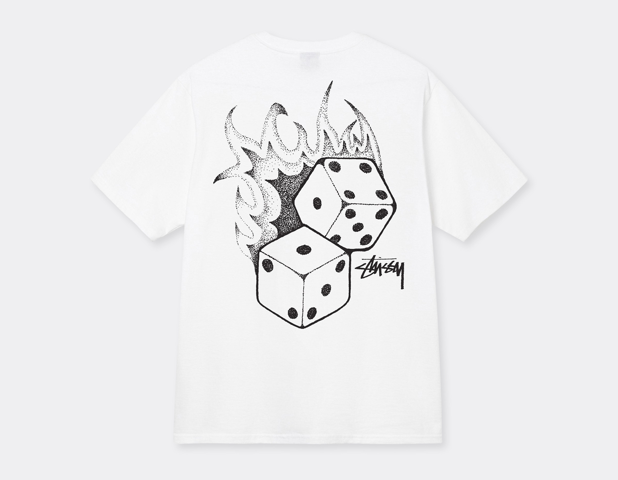 Stussy Fire Dice T-Shirt White 1904790