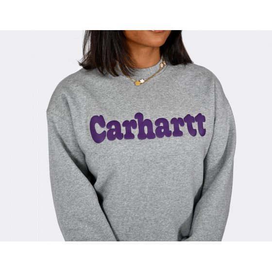 Carhartt WIP W Bubbles Sweatshirt Grey Heather