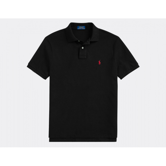 Polo Ralph Lauren Custom Slim Fit Polo Shirt Black
