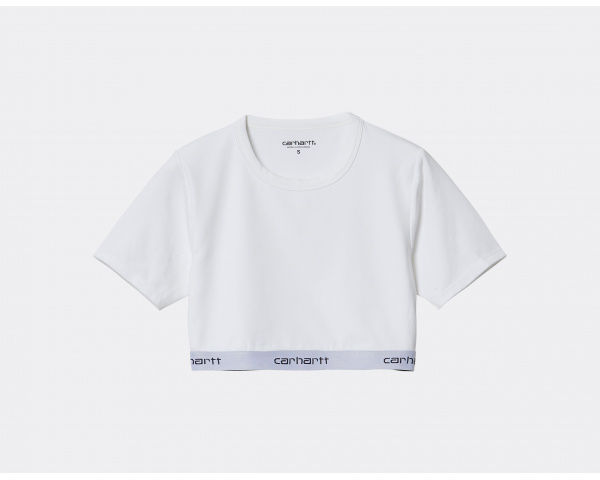 Carhartt WIP W Script Crop Top White