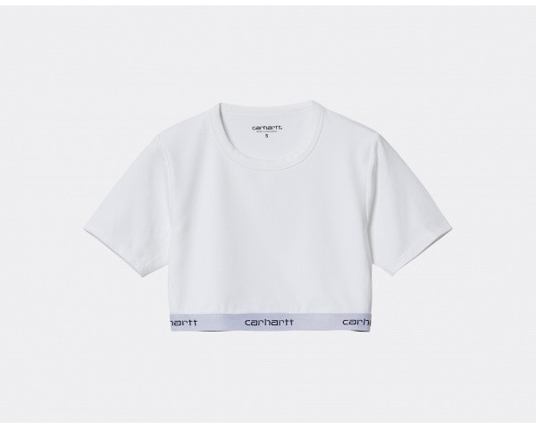Carhartt WIP W Script Crop Top White
