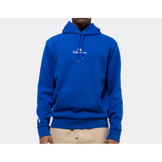 Polo Ralph Lauren Embroidered Logo Hoodie Blue Saturn