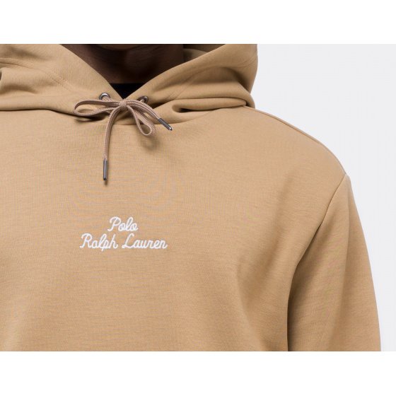 Polo Ralph Lauren Embroidered Logo Hoodie Desert Khaki