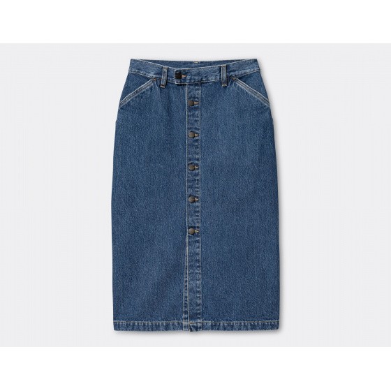 Carhartt WIP W Colby Skirt Blue Stone Washed