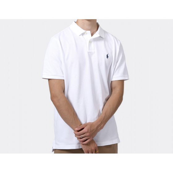Polo Ralph Lauren Classic Fit Polo Shirt White Navy