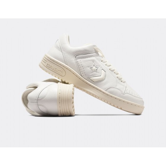 Converse Weapon OX Mono Leather Vintage White