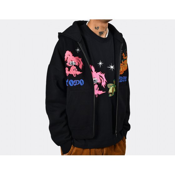 Jungles Jungles Todo Bien Zip Hoodie Black