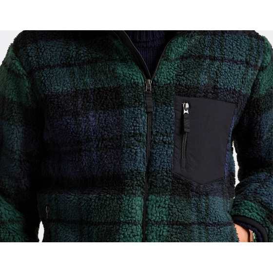 Polo Ralph Lauren Full Zip High Pile Jacket Plaid