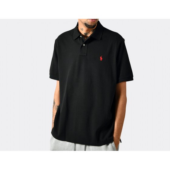 Polo Ralph Lauren Classic Fit Polo Shirt Black Red