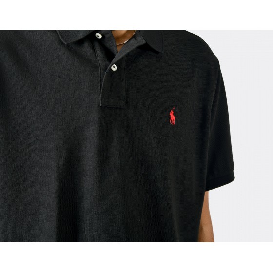 Polo Ralph Lauren Classic Fit Polo Shirt Black Red