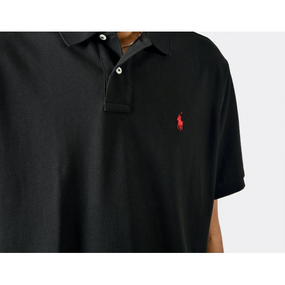 Polo Ralph Lauren Classic Fit Polo Shirt Black Red