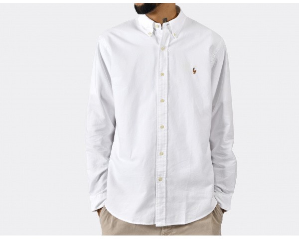 Polo Ralph Lauren Custom Fit Oxford Shirt White
