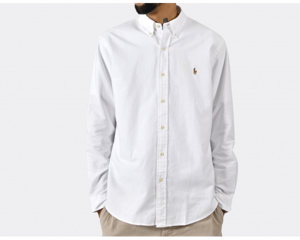 Polo Ralph Lauren Custom Fit Oxford Shirt White