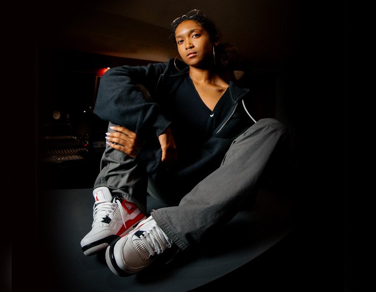 Air Jordan 4 Red Cement with Kay The Prodigy